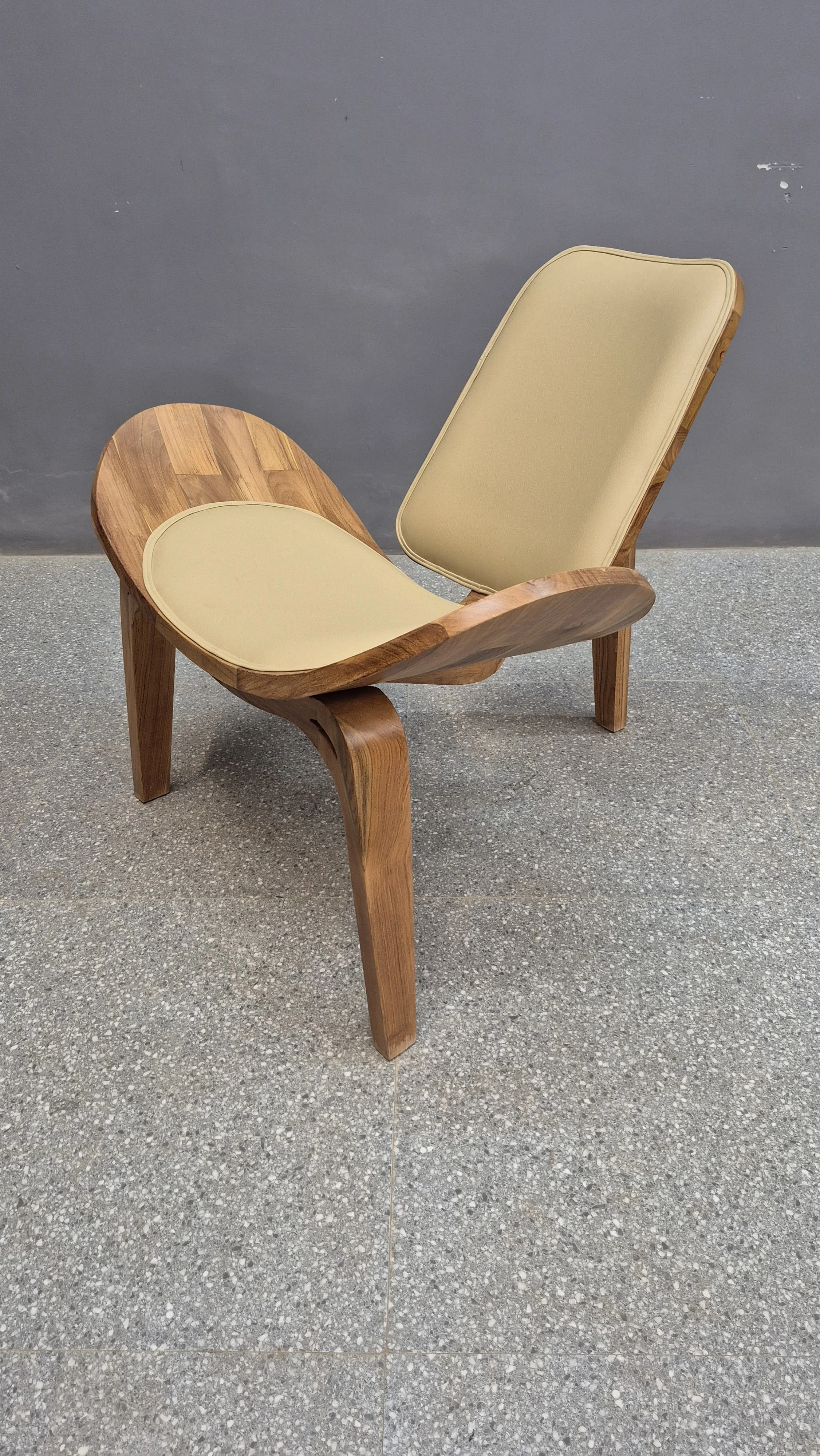 Round solid wood dining table with a rotating centre